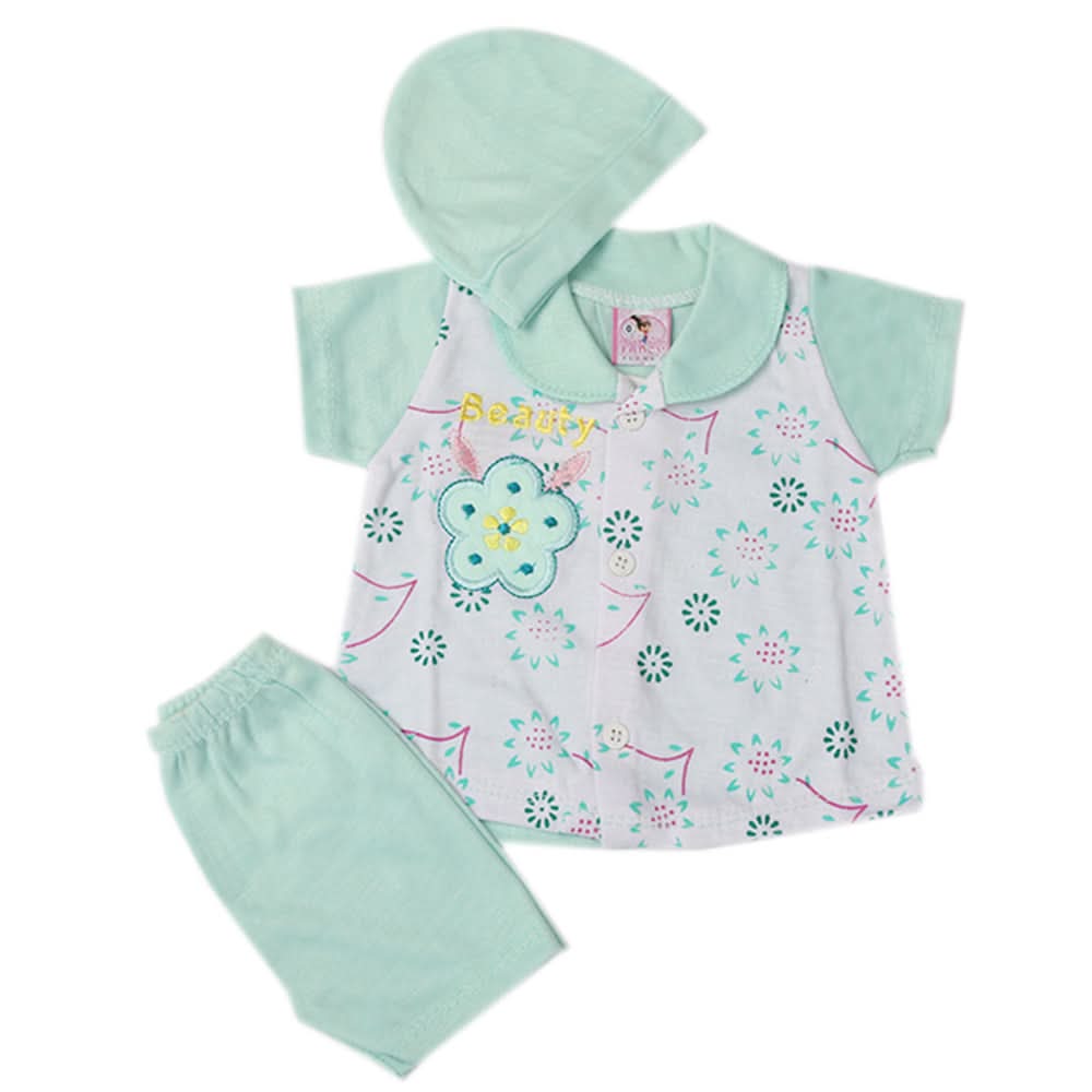 Newborn Girls Suit - Cyan, Newborn Girls Sets & Suits, Chase Value, Chase Value