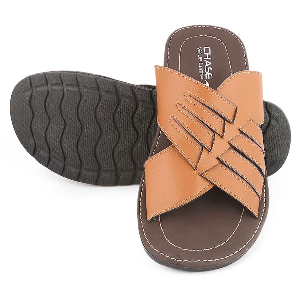 Men's Slippers (760) - Brown, Men, Slippers, Chase Value, Chase Value