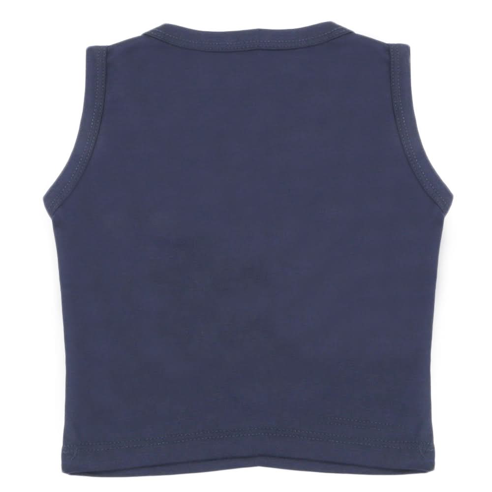 Newborn Boys Sando T-Shirt - Navy Blue, Newborn Boys Shirts & T-Shirts, Chase Value, Chase Value