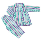 Girl's Full Sleeves Night Suit - Cyan, Kids, Girls Sets And Suits, Chase Value, Chase Value