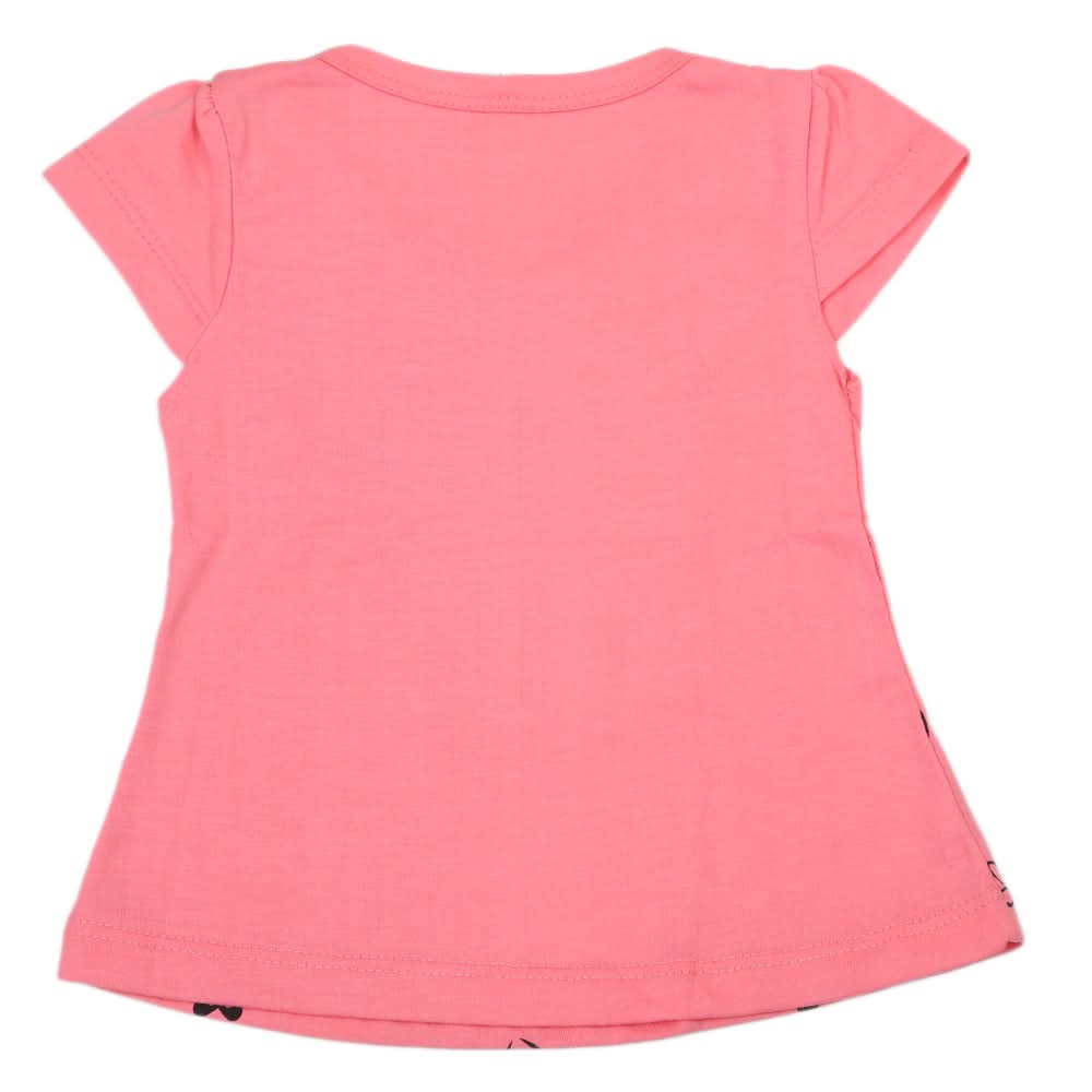 Girls Half Sleeves T-Shirt - Pink, Kids, Girls T-Shirts, Chase Value, Chase Value