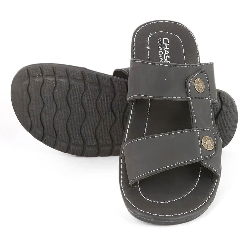 Men's Slippers (MS-743) - Black, Men, Slippers, Chase Value, Chase Value