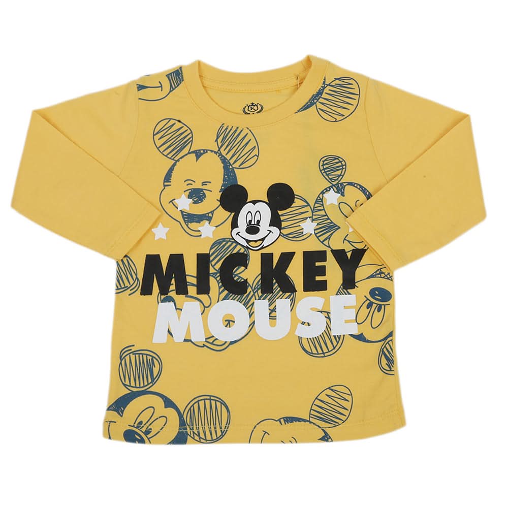 Boys Full Sleeves T-Shirt - Yellow, Kids, Boys T-Shirts, Chase Value, Chase Value