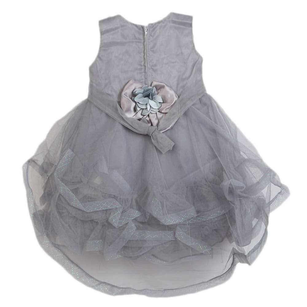 Girls Fancy Frock - Dark Grey, Girls Frocks, Chase Value, Chase Value