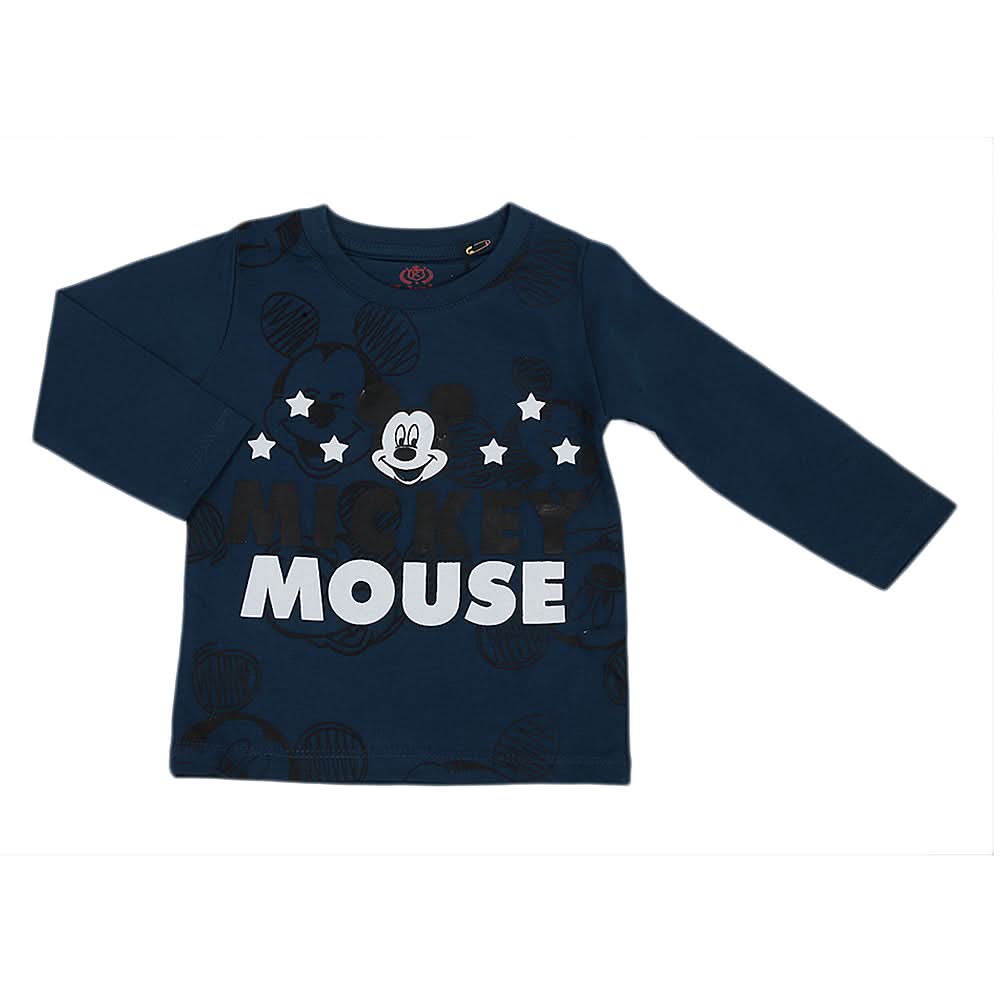 Boys Full Sleeves T-Shirt - Steel Blue, Kids, Boys T-Shirts, Chase Value, Chase Value