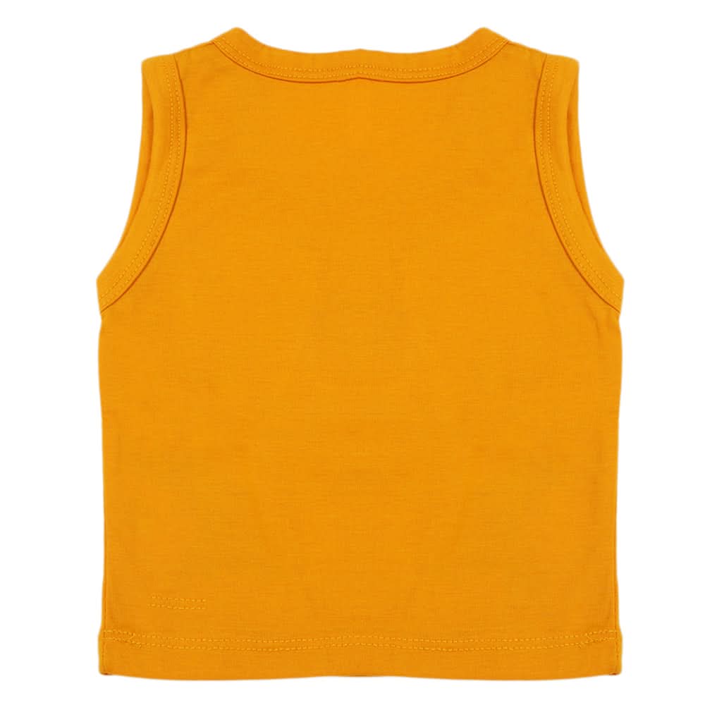 Newborn Boys Sando T-Shirt - Mustard, Newborn Boys Shirts & T-Shirts, Chase Value, Chase Value