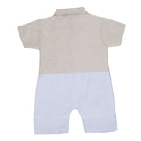 Newborn Boys Half Sleeves Koti Romper - Beige, Kids, NB Boys Rompers, Chase Value, Chase Value