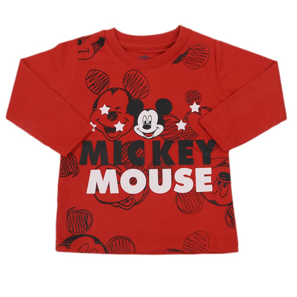 Boys Full Sleeves T-Shirt - Rust, Kids, Boys T-Shirts, Chase Value, Chase Value