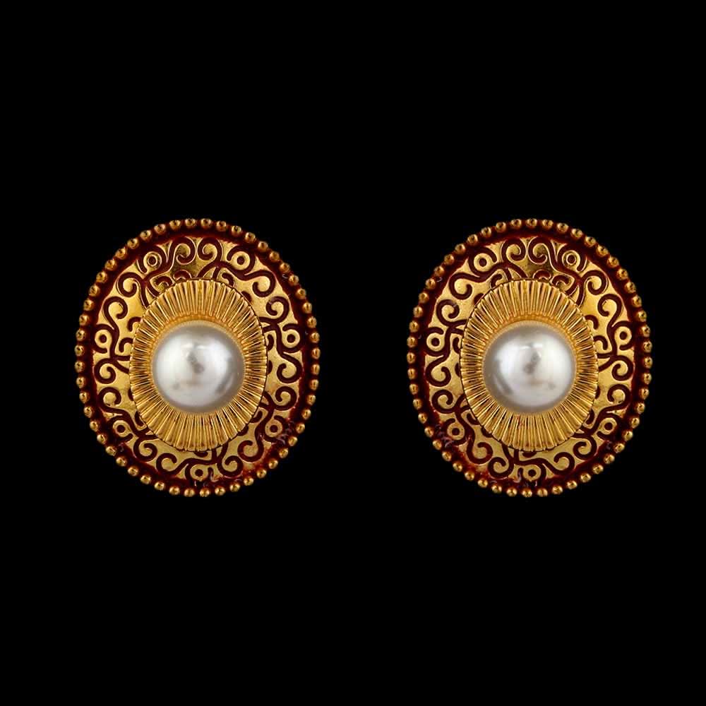 Women's Ear Tops - Maroon, Women, Earrings & Tops, Chase Value, Chase Value
