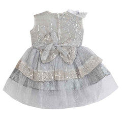 Girls Fancy Frock - Grey, Girls Frocks, Chase Value, Chase Value