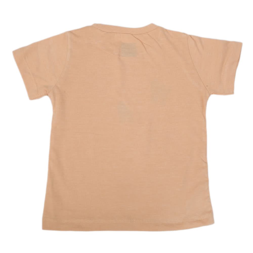 Boys Printed Half Sleeves T-Shirt 4726 - Skin, Kids, Boys T-Shirts, Chase Value, Chase Value