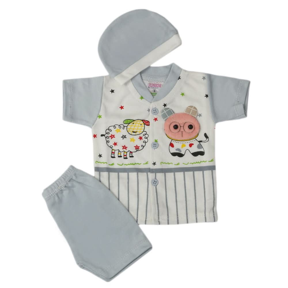 Newborn Boys Suit - Steel Blue, Newborn Boys Sets & Suits, Chase Value, Chase Value