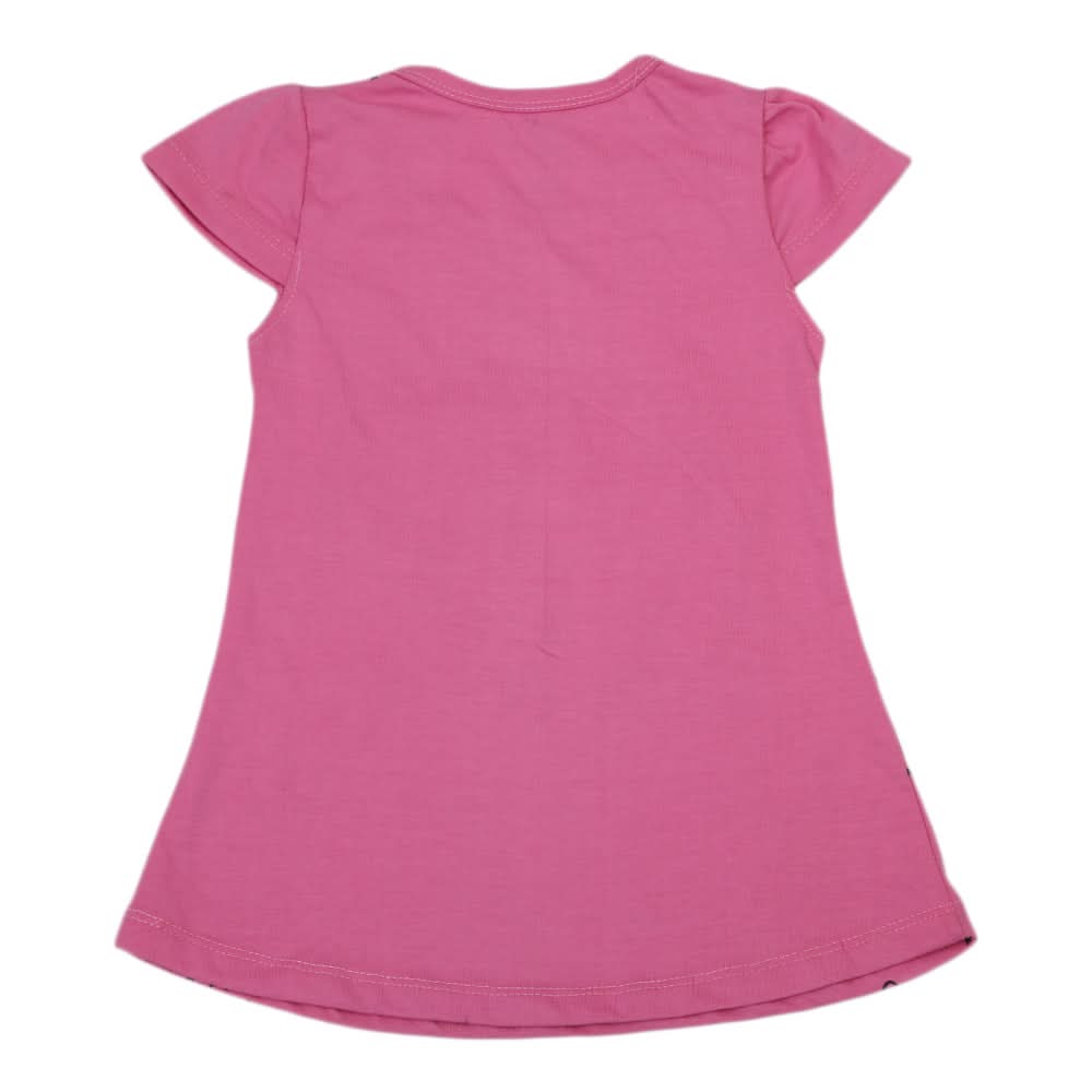 Girls Half Sleeves T-Shirt - Pink, Kids, Girls T-Shirts, Chase Value, Chase Value