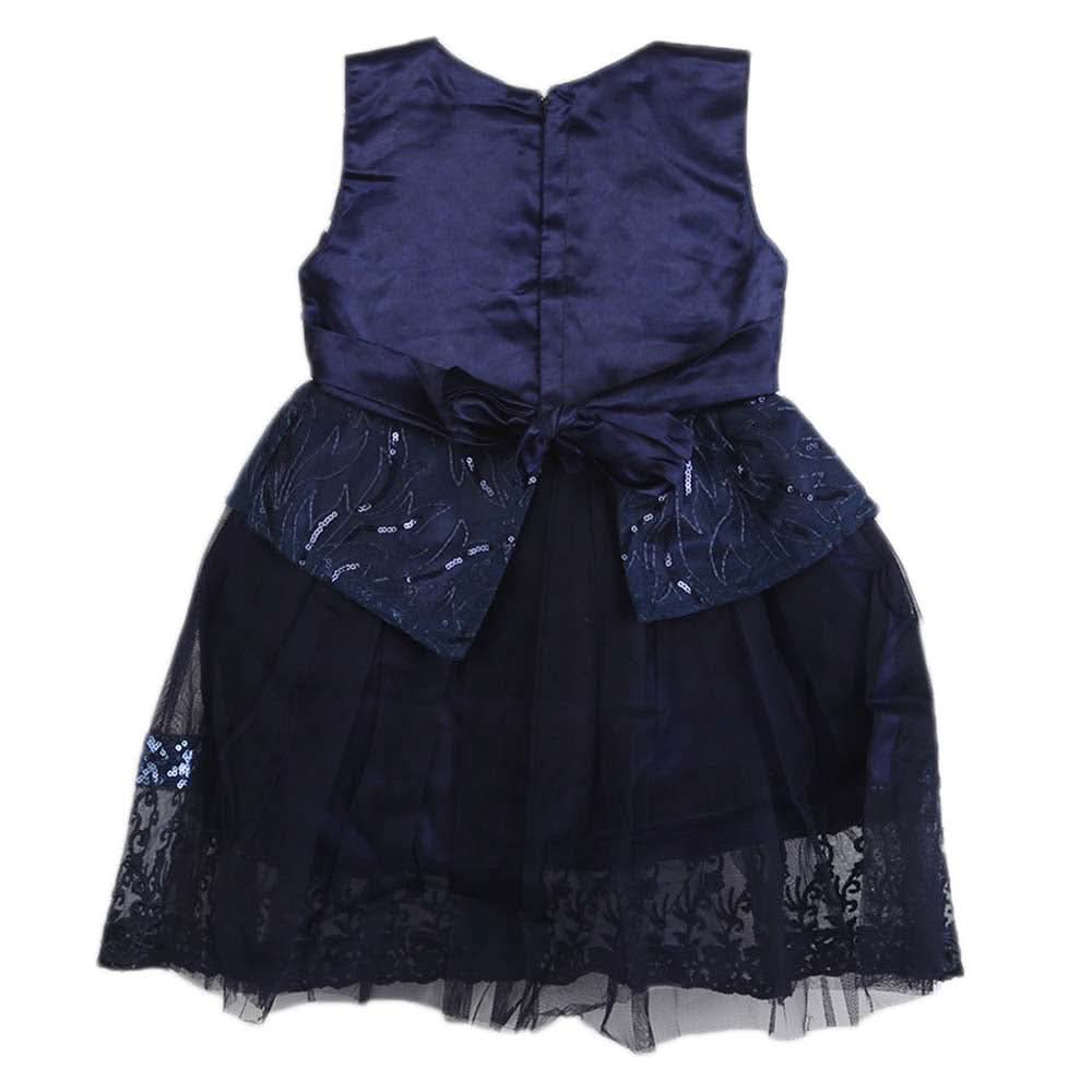 Girls Fancy Frock - Navy Blue, Girls Frocks, Chase Value, Chase Value