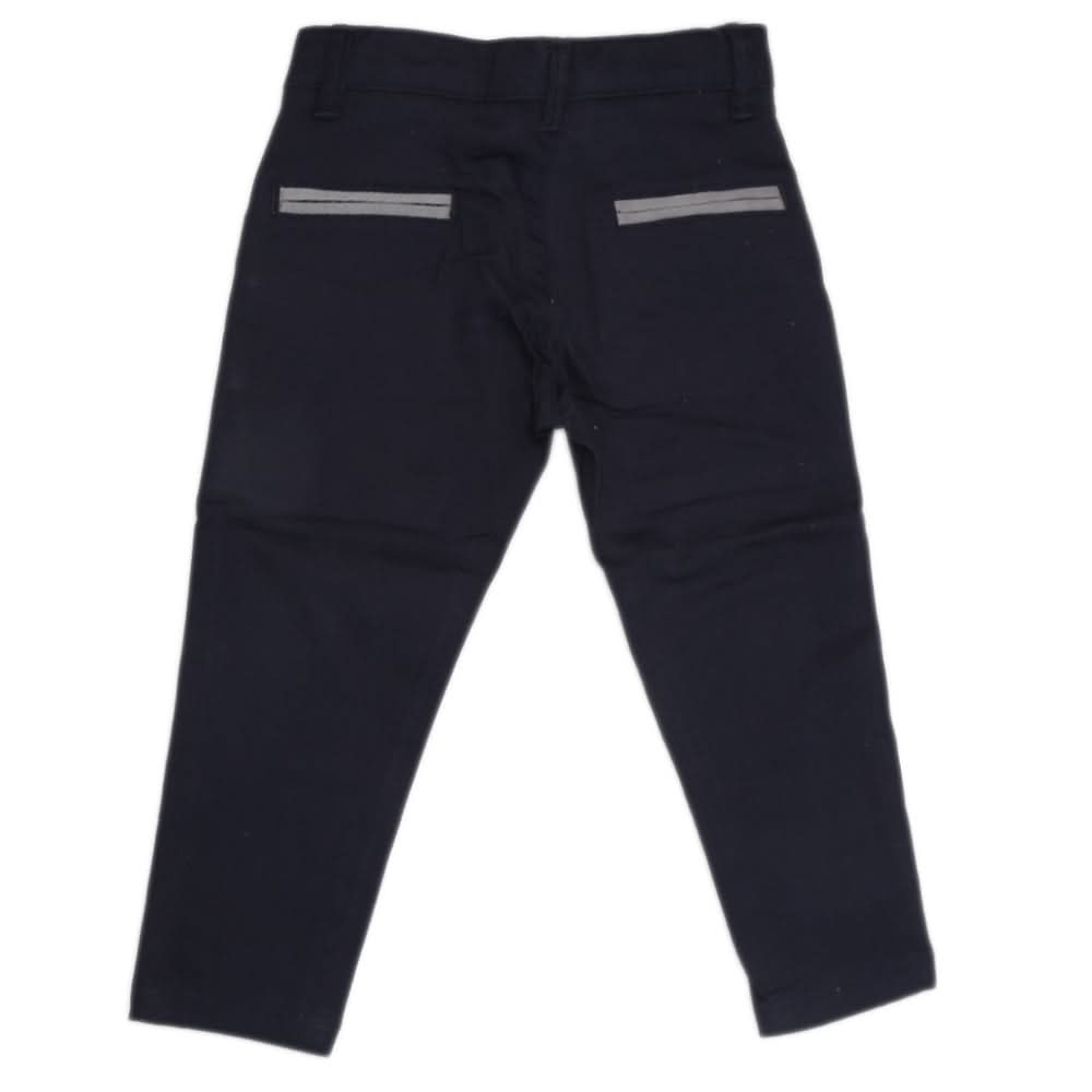 Boys Cotton Pant - Navy Blue, Kids Clothes, Chase Value, Chase Value