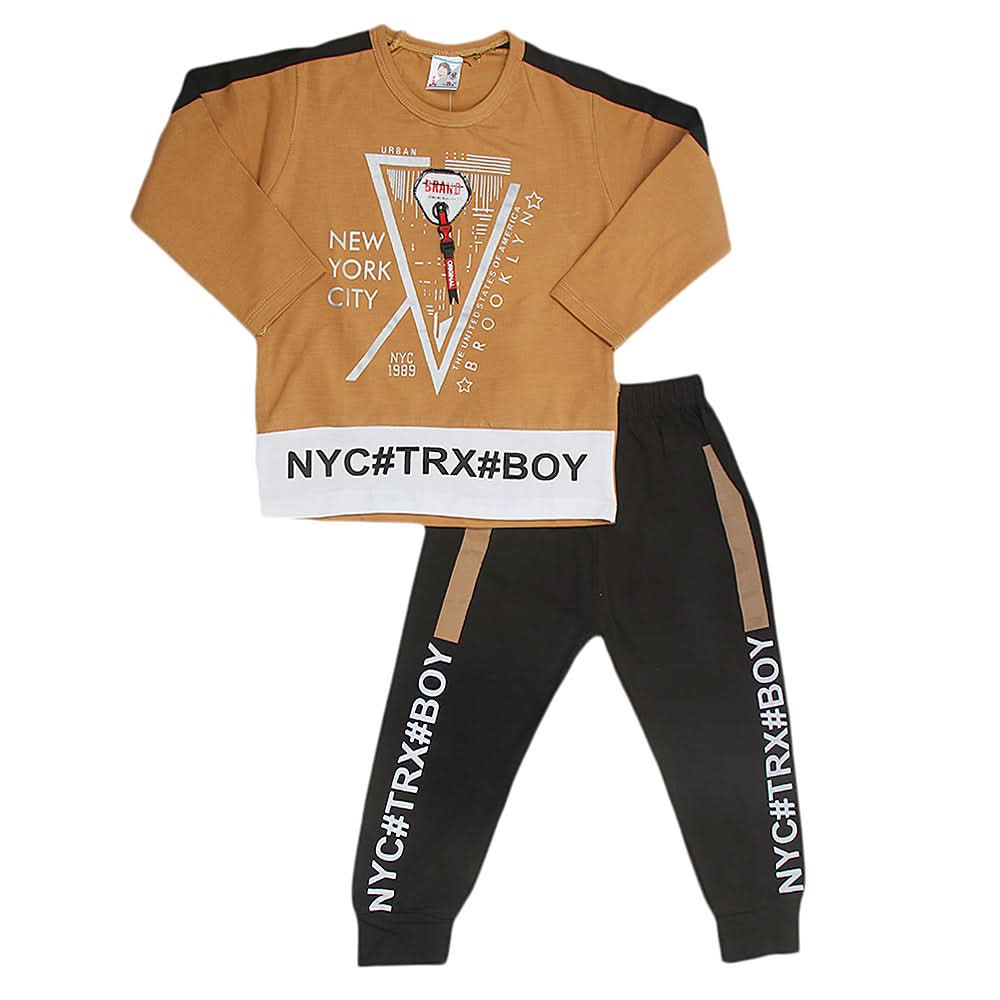 Boys Full Sleeves Suit - Brown, Kids, Boys Sets And Suits, Chase Value, Chase Value