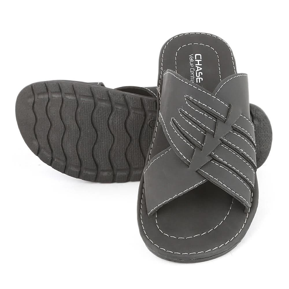Men's Slippers (760) - Black, Men, Slippers, Chase Value, Chase Value