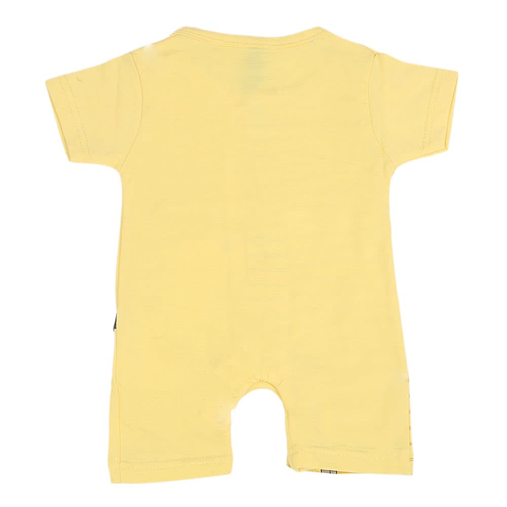 Newborn Boys Half Sleeves Rompers - Yellow, Kids, NB Boys Rompers, Chase Value, Chase Value