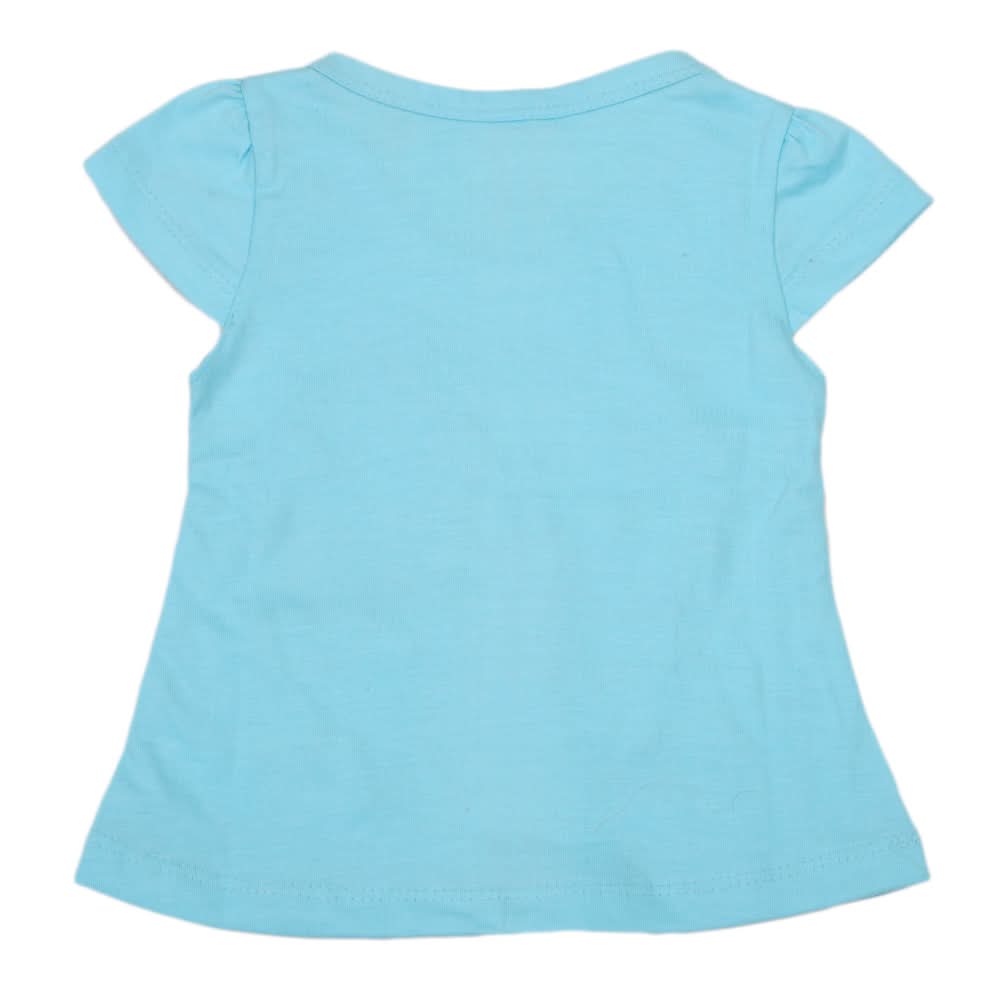 Girls Half Sleeves T-Shirt - Blue, Kids, Girls T-Shirts, Chase Value, Chase Value
