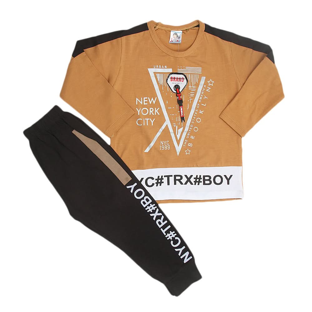 Boys Full Sleeves Suit - Brown, Kids, Boys Sets And Suits, Chase Value, Chase Value