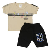 Newborn Boys Half Sleeves Suit - Fawn, Newborn Boys Sets & Suits, Chase Value, Chase Value