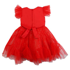Girls Fancy Frock - Red, Girls Frocks, Chase Value, Chase Value