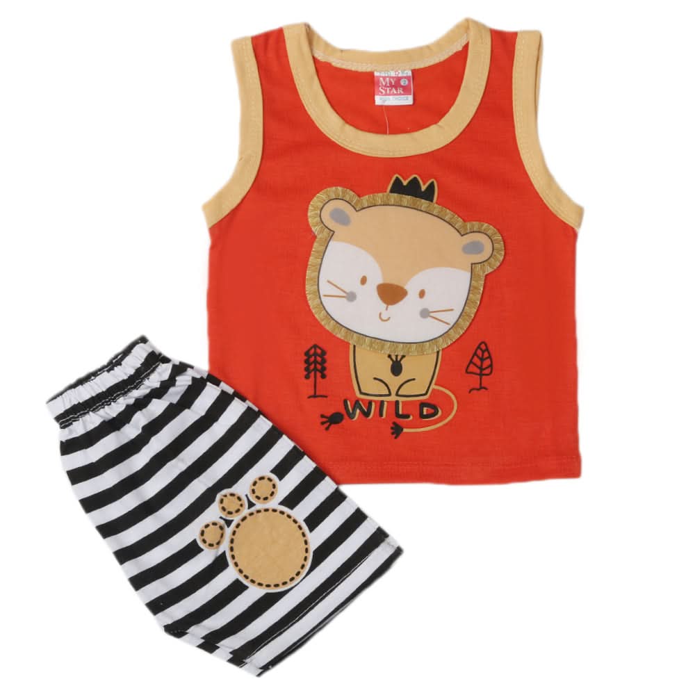 Newborn Boys Sando Suit - Red, Newborn Boys Sets & Suits, Chase Value, Chase Value