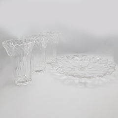 Glass Dish, Vase & Candy Set  (KA-1229), Home & Lifestyle, Glassware & Drinkware, Chase Value, Chase Value