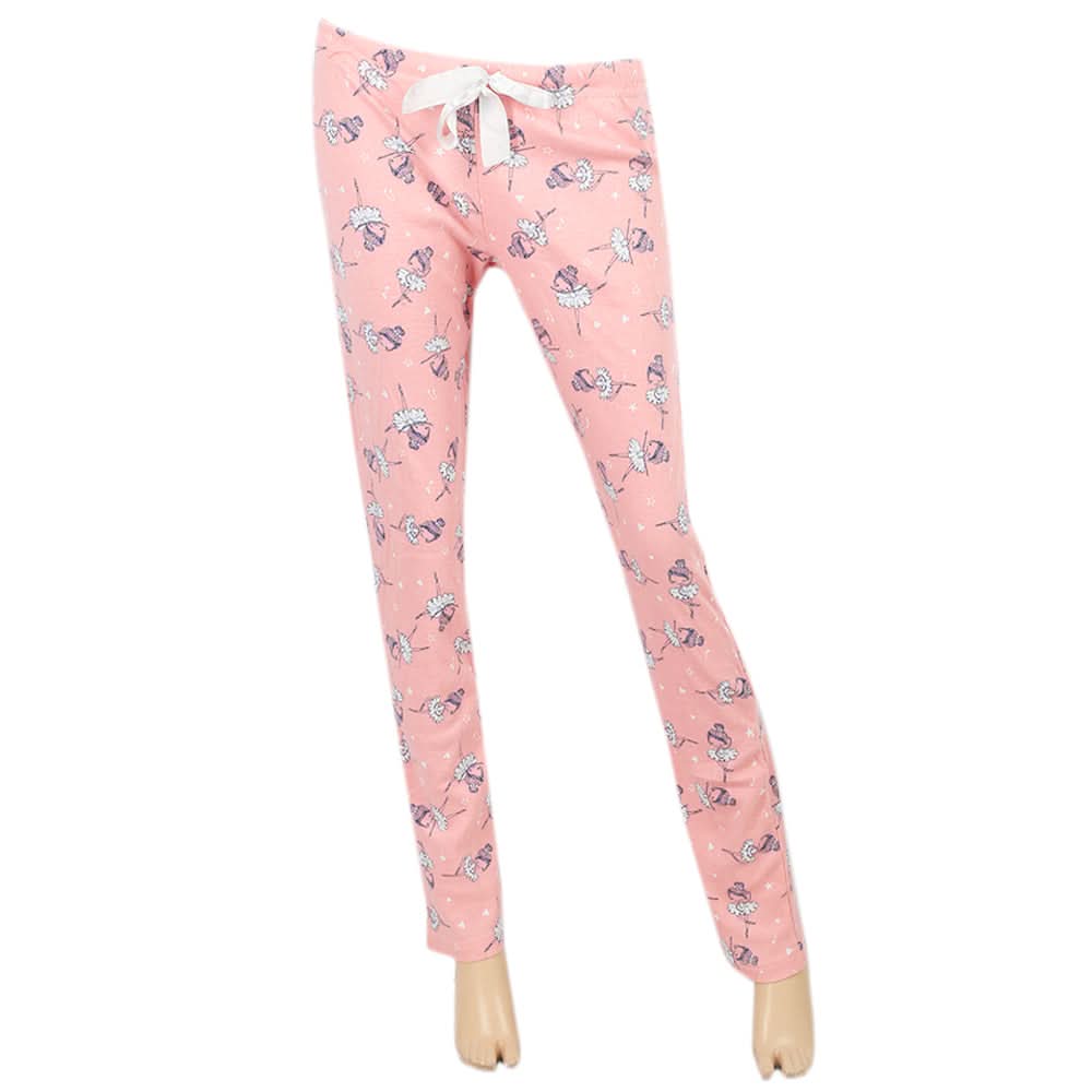Women's Printed Jersey Trouser - Pink, Women, Pants & Tights, Chase Value, Chase Value