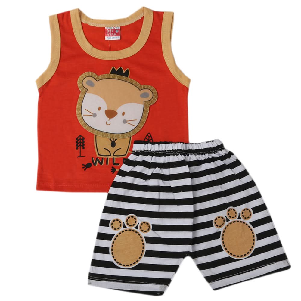 Newborn Boys Sando Suit - Red, Newborn Boys Sets & Suits, Chase Value, Chase Value