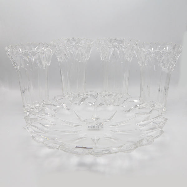 Glass Dish, Vase & Candy Set  (KA-1229), Home & Lifestyle, Glassware & Drinkware, Chase Value, Chase Value