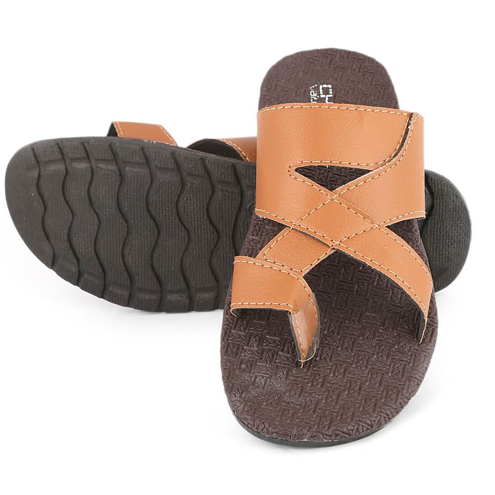 Men's Slippers (750) - Brown, Men, Slippers, Chase Value, Chase Value