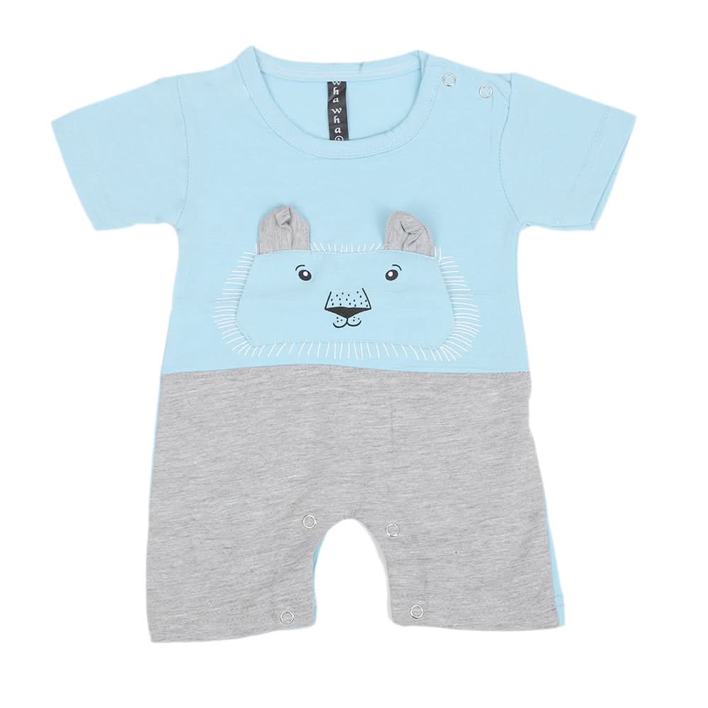 Newborn Boys Half Sleeves Rompers - Blue, Kids, NB Boys Rompers, Chase Value, Chase Value