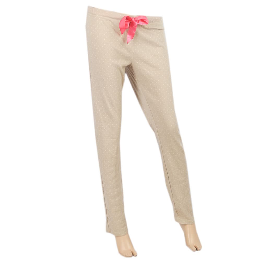Women's Printed Jersey Trouser - Beige, Women, Pants & Tights, Chase Value, Chase Value