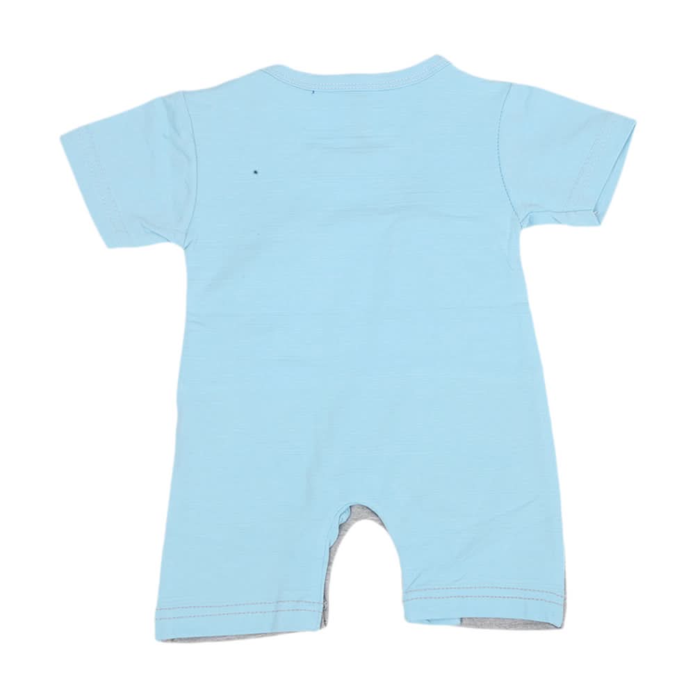 Newborn Boys Half Sleeves Rompers - Blue, Kids, NB Boys Rompers, Chase Value, Chase Value