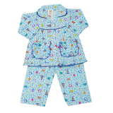 Girl's Full Sleeves Night Suit - Sky Blue, Kids, Girls Sets And Suits, Chase Value, Chase Value