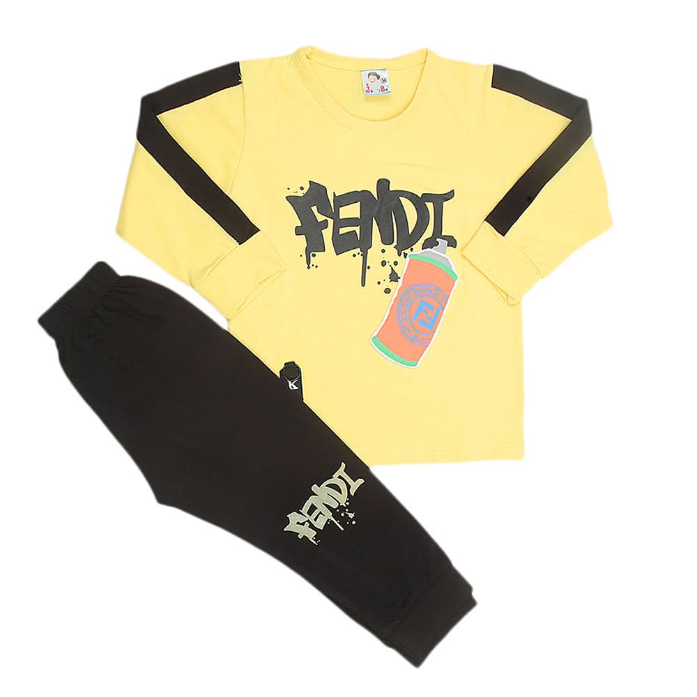 Boys Full Sleeves Suit - Yellow, Kids, Boys Sets And Suits, Chase Value, Chase Value