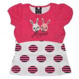 Girls Half Sleeves T-Shirt A08 - Pink, Kids, Girls T-Shirts, Chase Value, Chase Value
