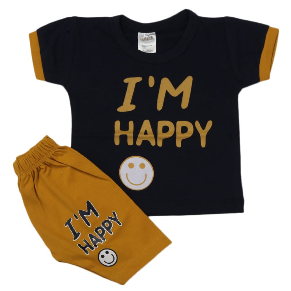 Newborn Boys Half Sleeves Suit - Navy Blue, Kids, Newborn Boys Sets And Suits, Chase Value, Chase Value
