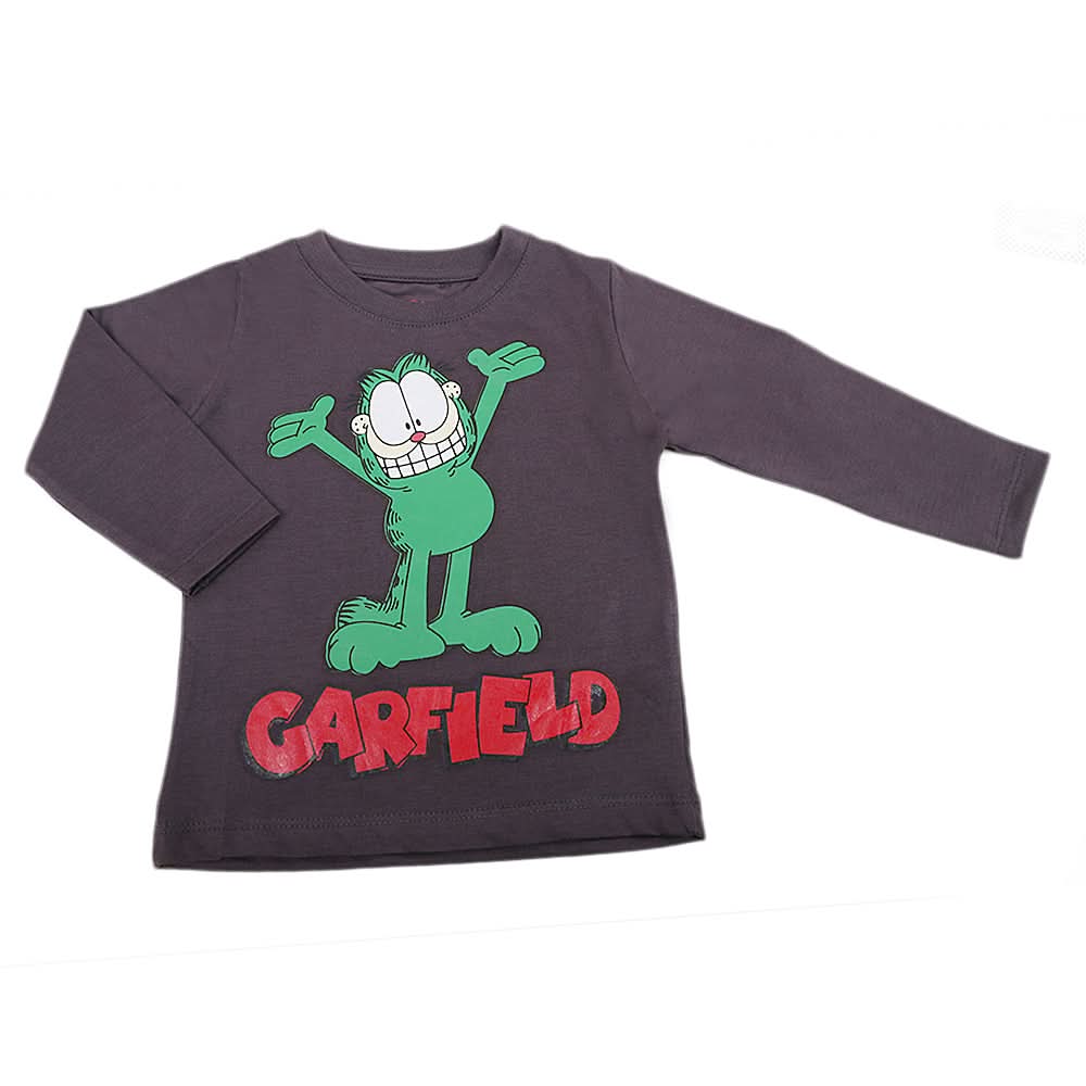 Boys Full Sleeves T-Shirt - Dark Grey, Kids, Boys T-Shirts, Chase Value, Chase Value