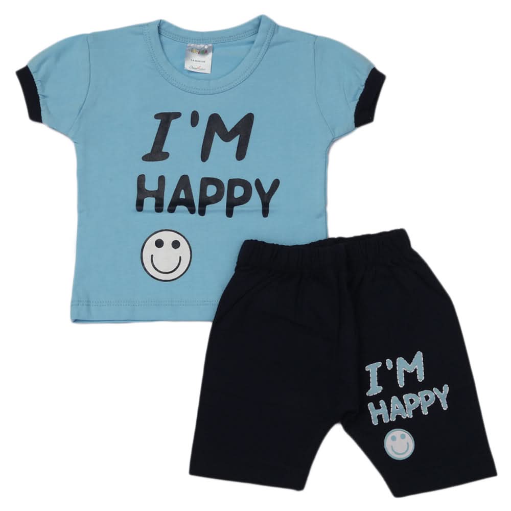 Newborn Boys Half Sleeves Suit - Light Blue, Kids, Newborn Boys Sets And Suits, Chase Value, Chase Value