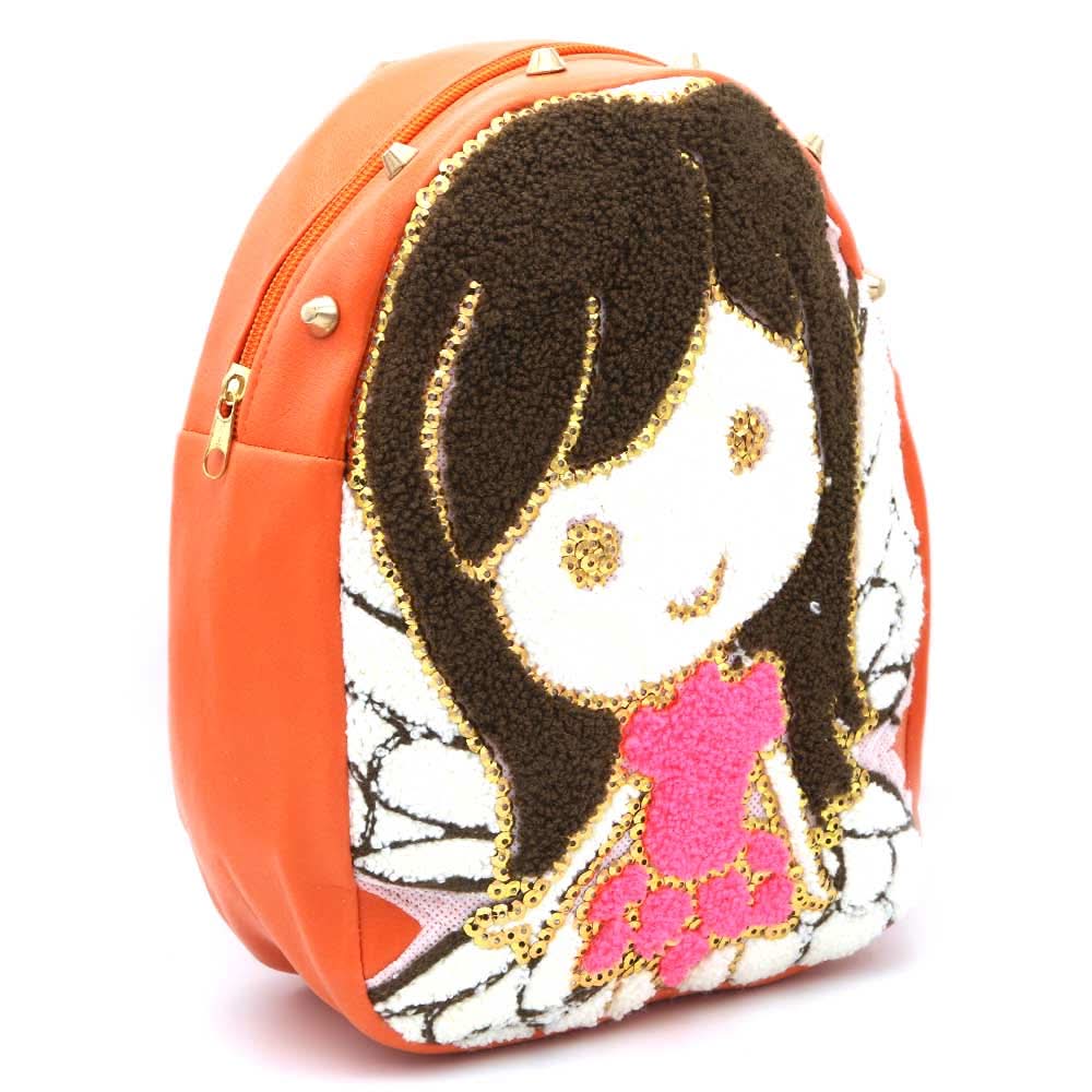 Girls backpack 7572B - Orange, Kids, Kids Bags, Chase Value, Chase Value