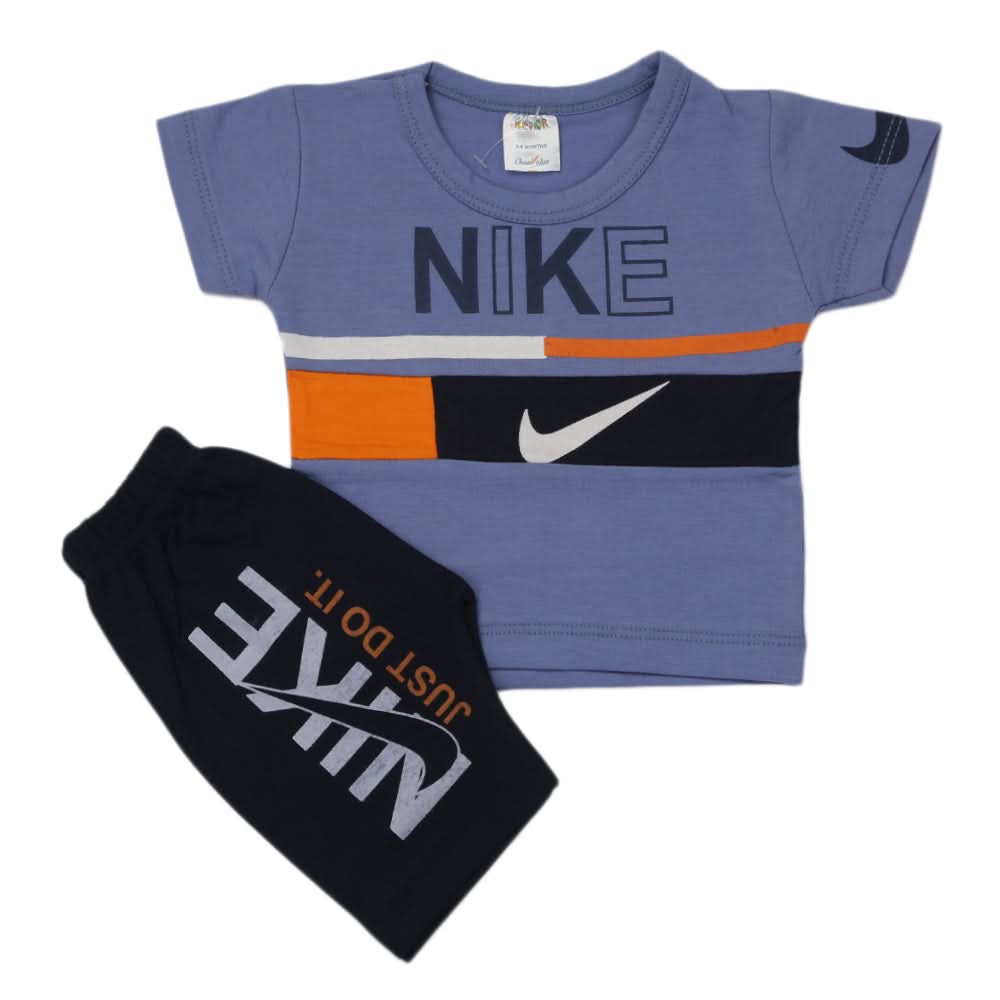 Newborn Boys Half Sleeves Suit - Light Purple, Kids, Newborn Boys Sets And Suits, Chase Value, Chase Value