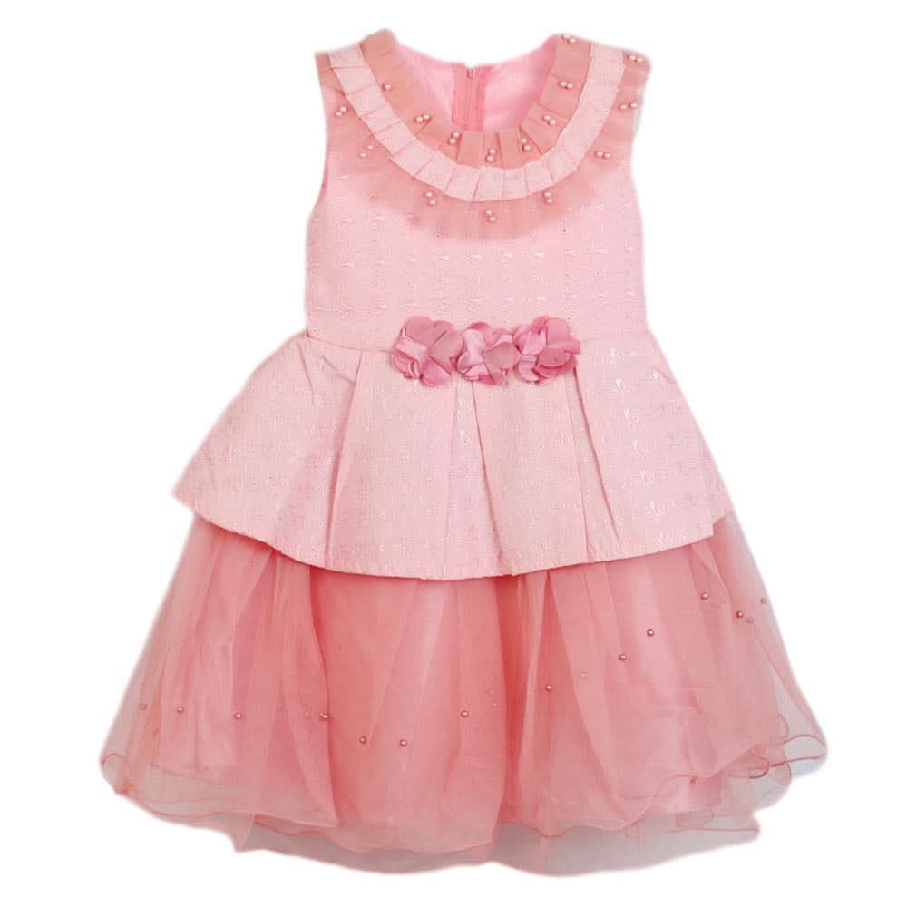 Girls Fancy Frock - Pink, Girls Frocks, Chase Value, Chase Value