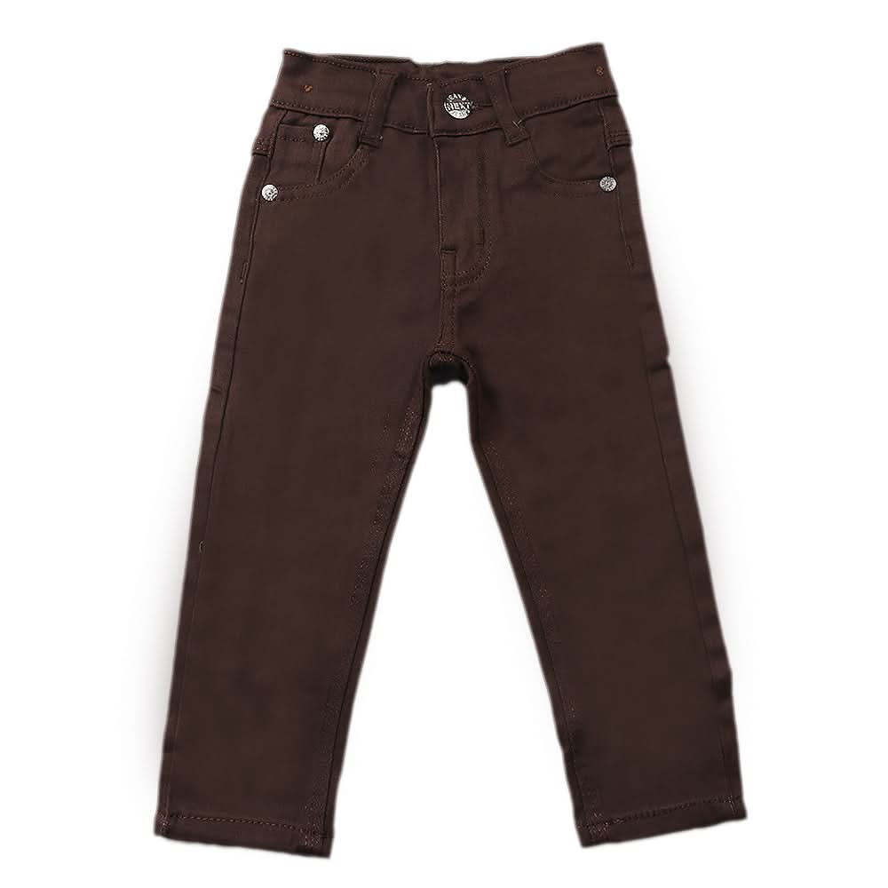 Girls Denim Pant - Brown, Kids, Girls Pants And Capri, Chase Value, Chase Value