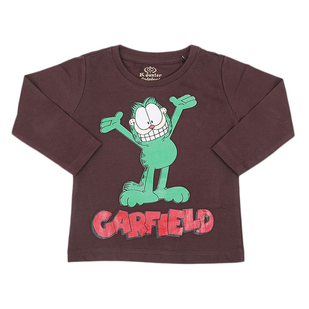 Boys Full Sleeves T-Shirt - Brown, Kids, Boys T-Shirts, Chase Value, Chase Value