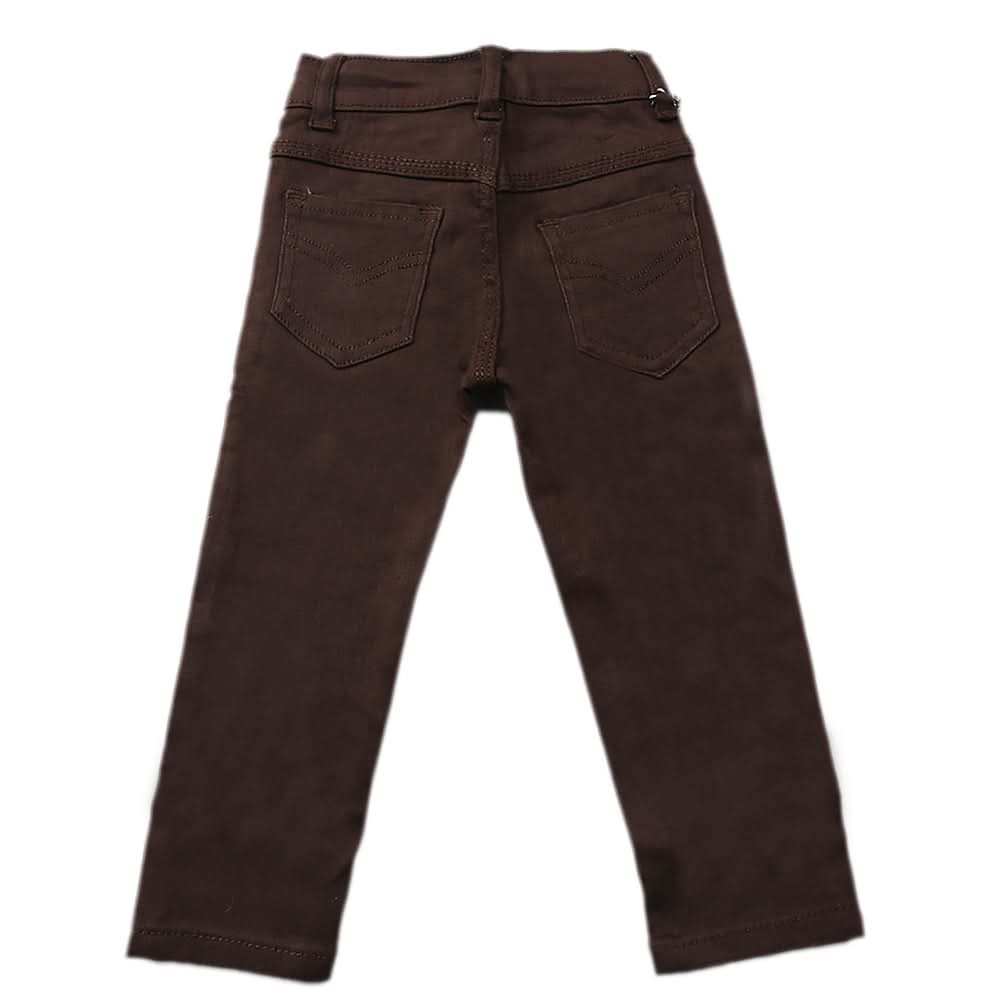 Girls Denim Pant - Brown, Kids, Girls Pants And Capri, Chase Value, Chase Value