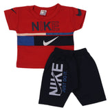 Newborn Boys Half Sleeves Suit - Red, Kids, Newborn Boys Sets And Suits, Chase Value, Chase Value