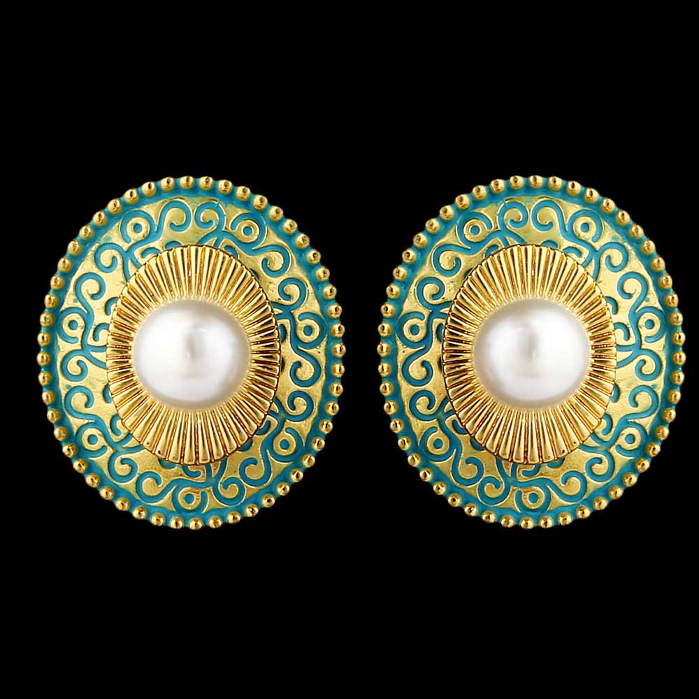 Women's Ear Tops - Cyan, Women, Earrings & Tops, Chase Value, Chase Value