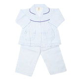 Girl's Full Sleeves Night Suit - Light Blue, Kids, Girls Sets And Suits, Chase Value, Chase Value